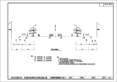 某城市市政道路管线断面工程设计图