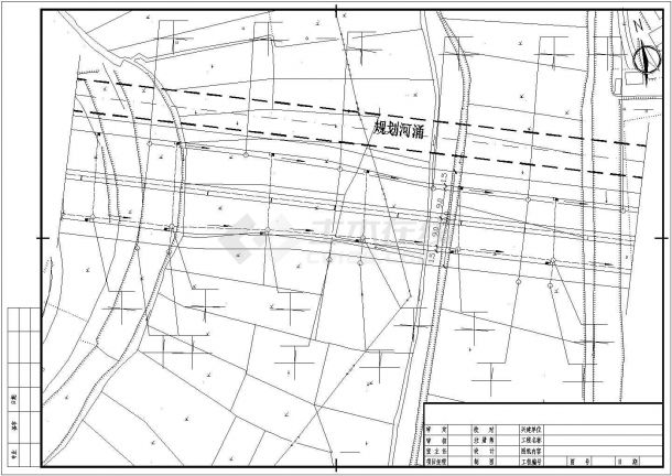 某市政道路排水工程设计cad图纸,含设计说明